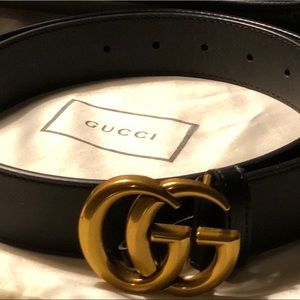GUCCI Leather Belt (Black)